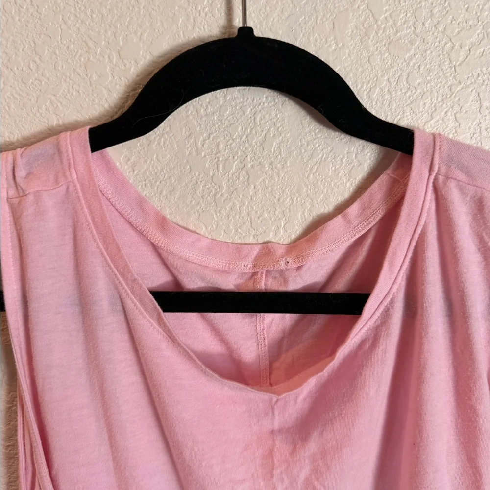 Women's Pink to Teal Ombre Tank Top - Picture 4 of 5
